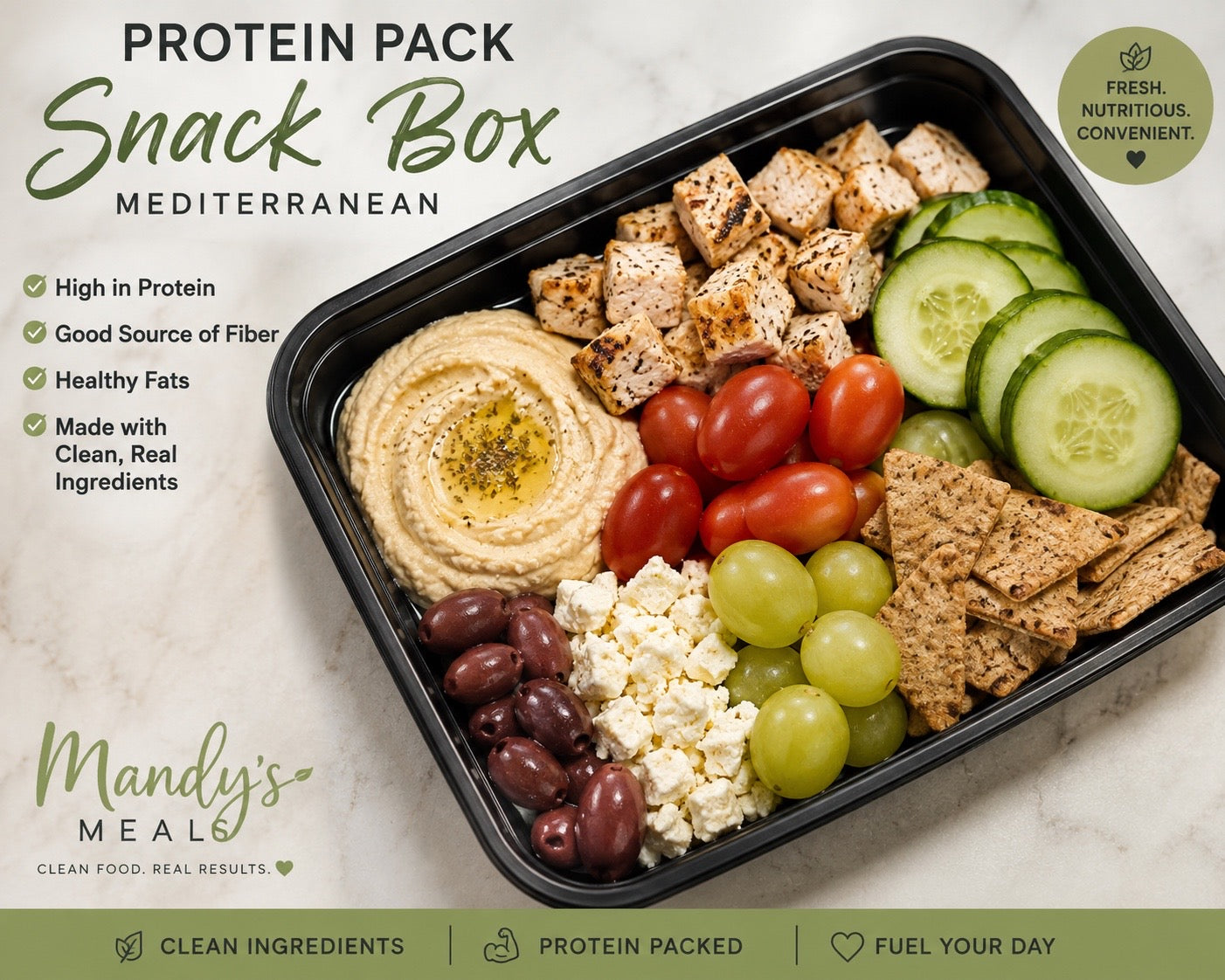 Protein Grab n Go Adult Mediterranean Box