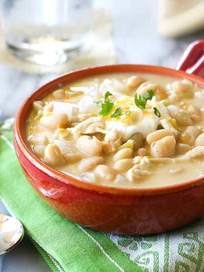 White Chicken Chili with or without rice (GF)